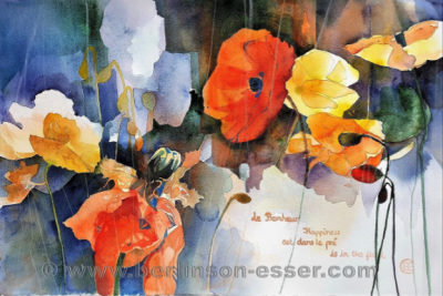 Akvarellkurs med Christine Berlinson-Esser, Frankrike